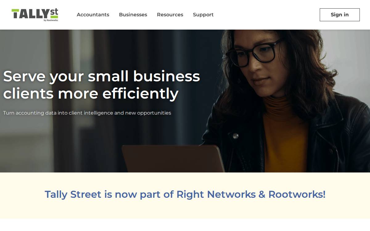 Tally Street website preview