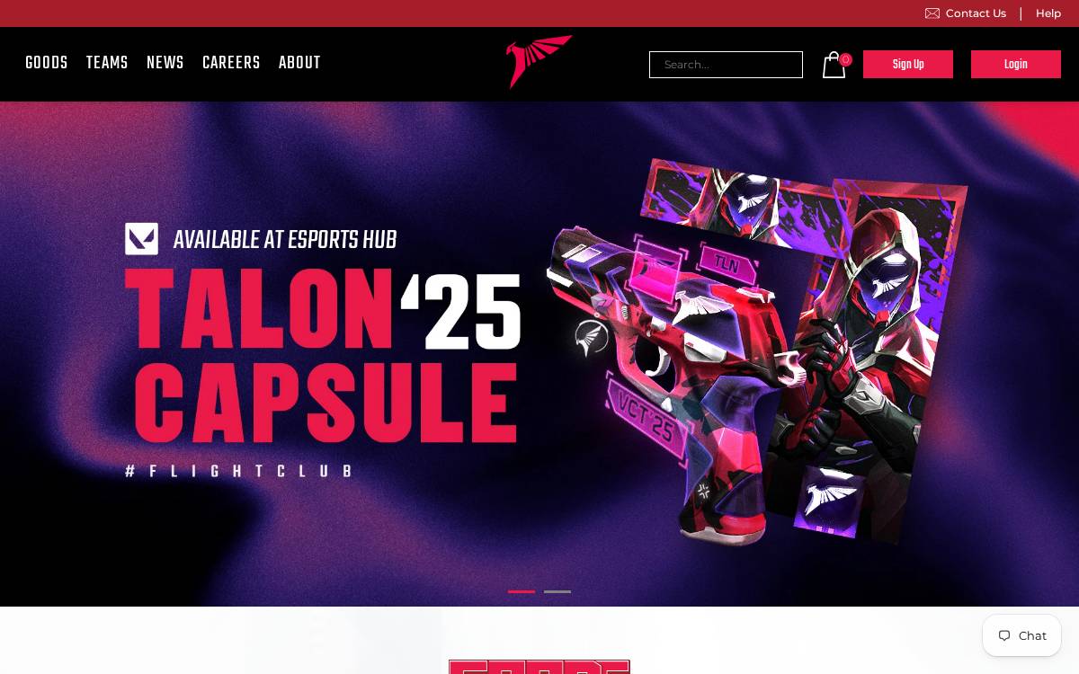 Talon Esports website preview