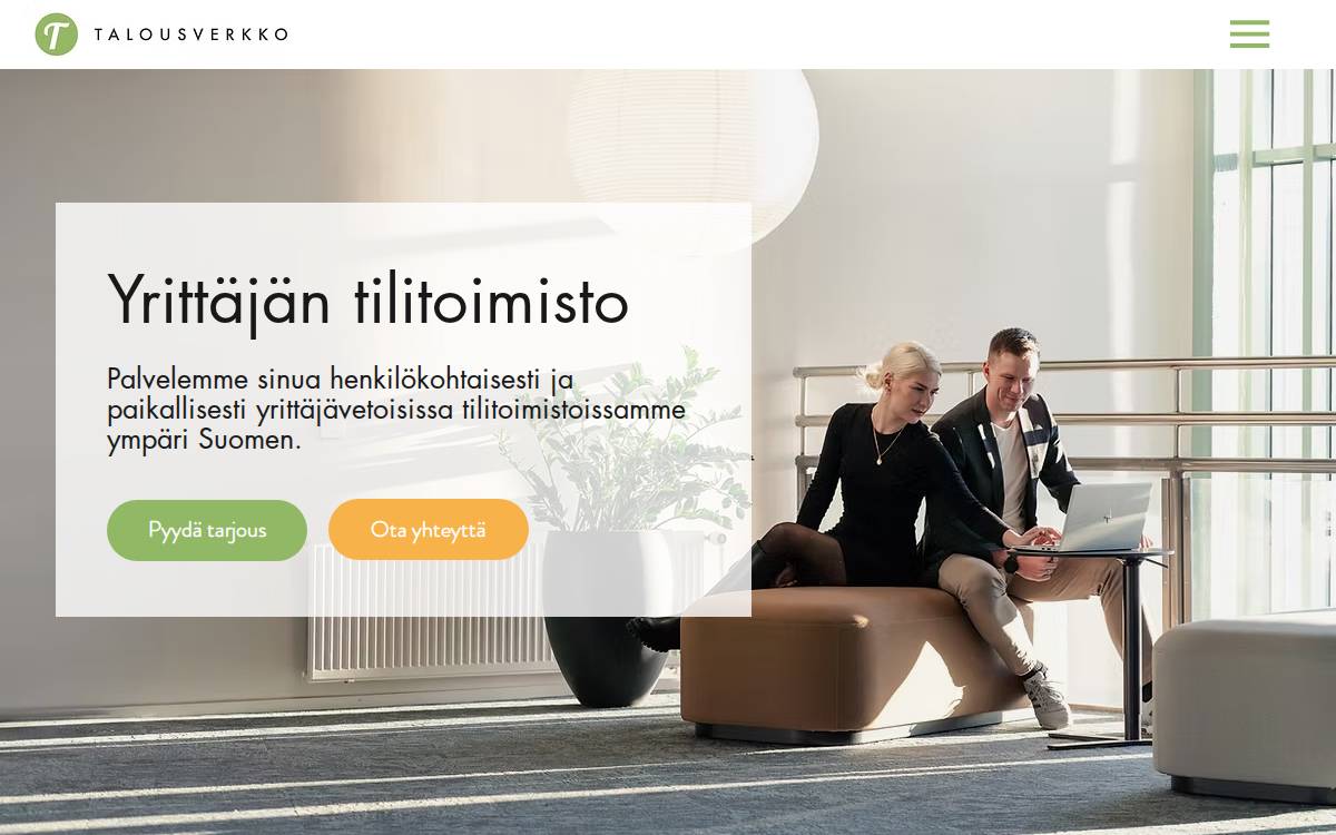 Talousverkko website preview