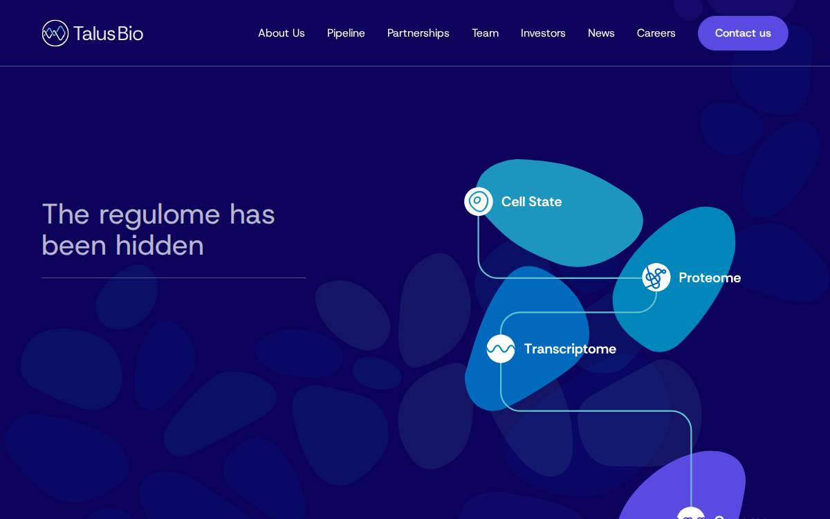Talus Bio website preview