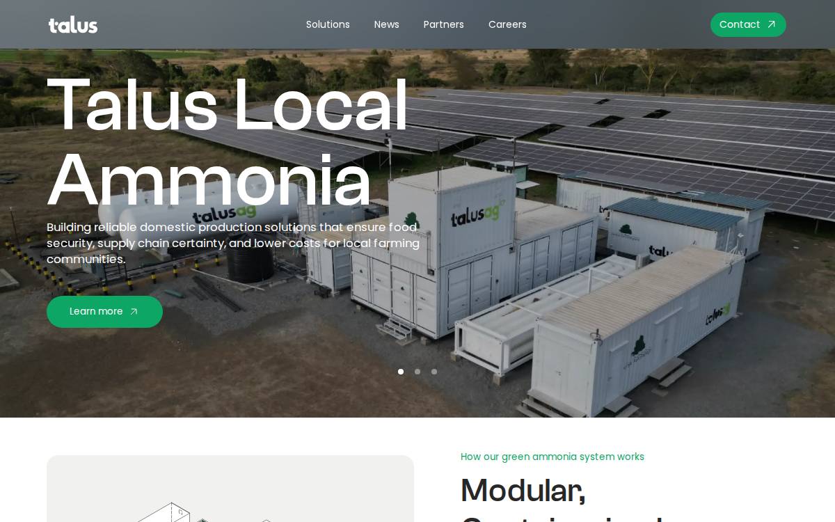 Talusag website preview