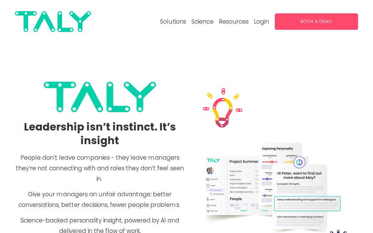 Taly website preview