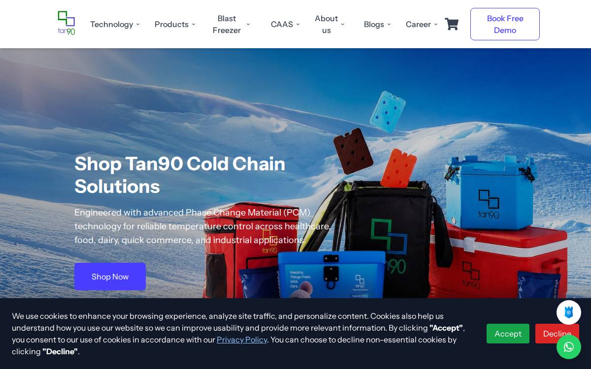 tan90 thermal website preview