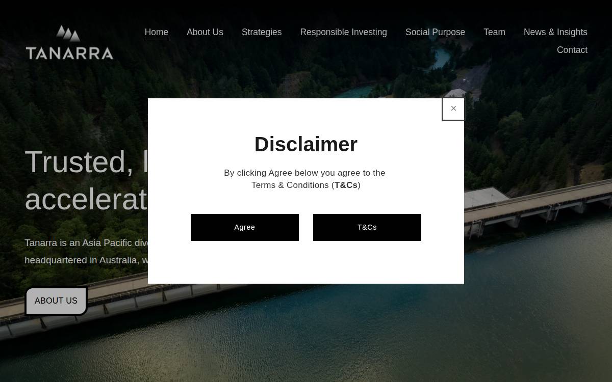 Tanarra website preview