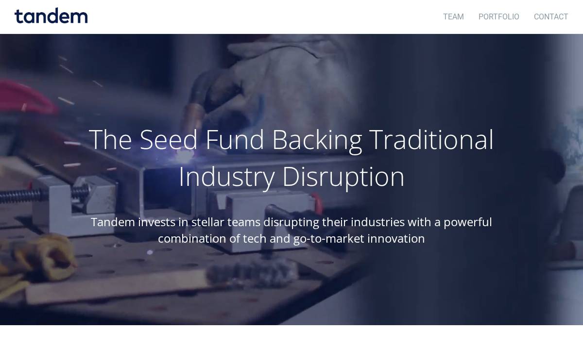 Tandem Capital website preview