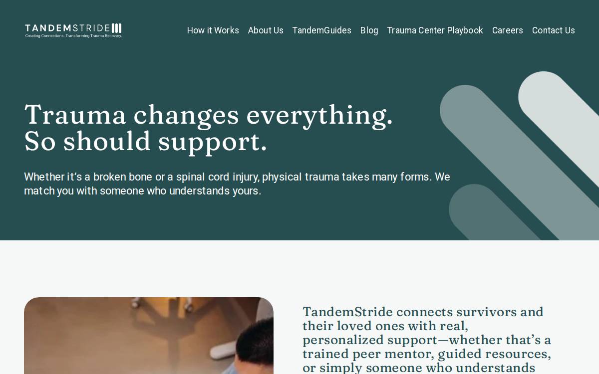 TandemStride website preview