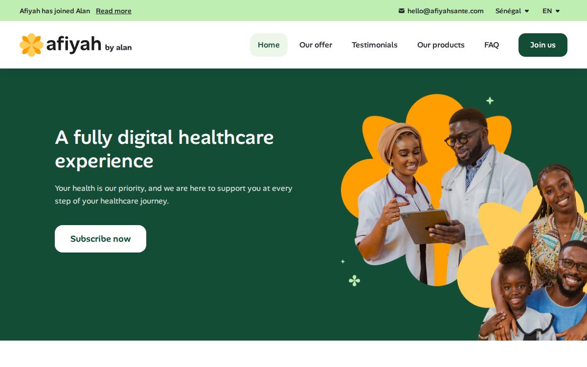 Tanel Health website preview
