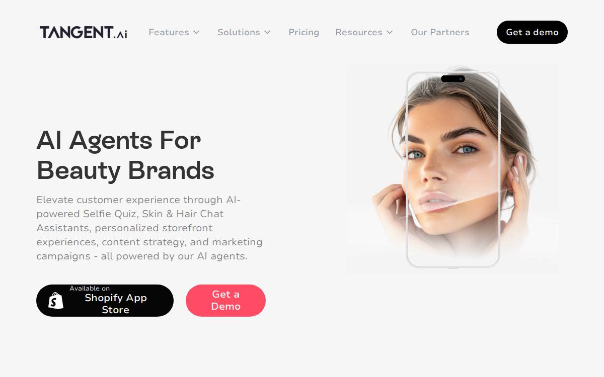 Tangent company website preview