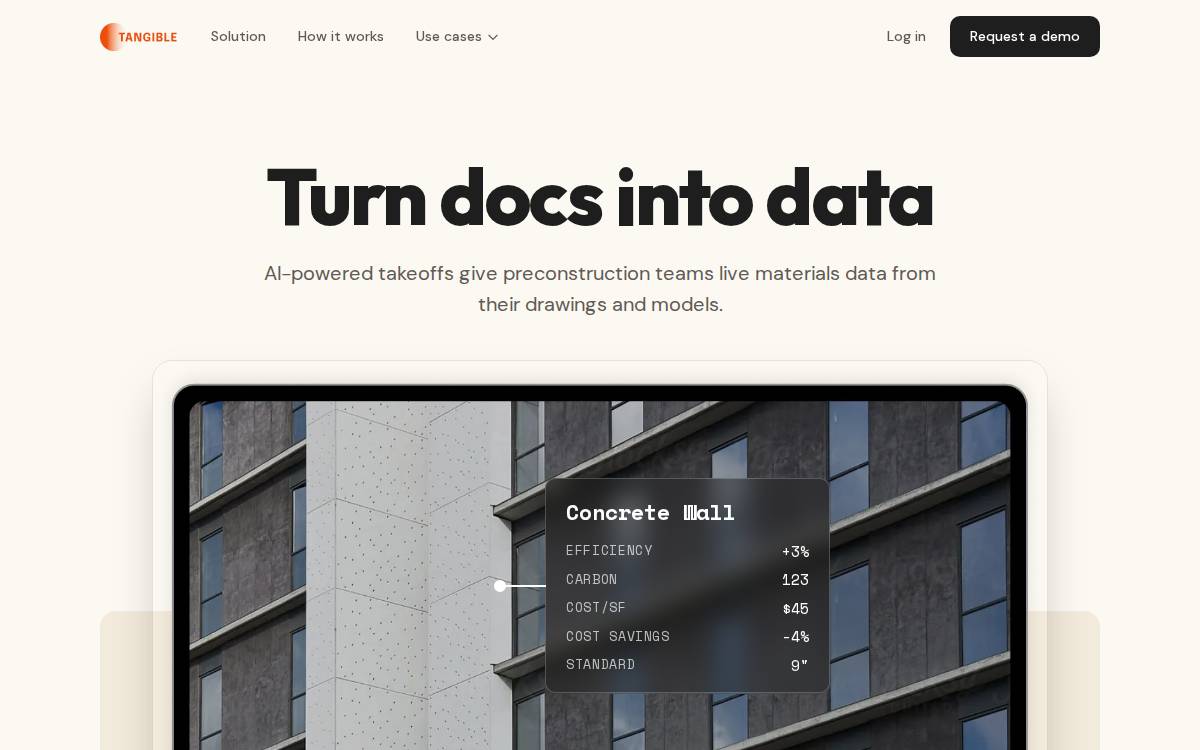 Tangible website preview
