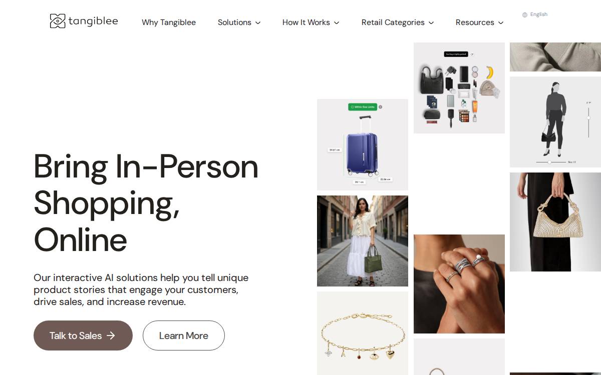 Tangiblee website preview