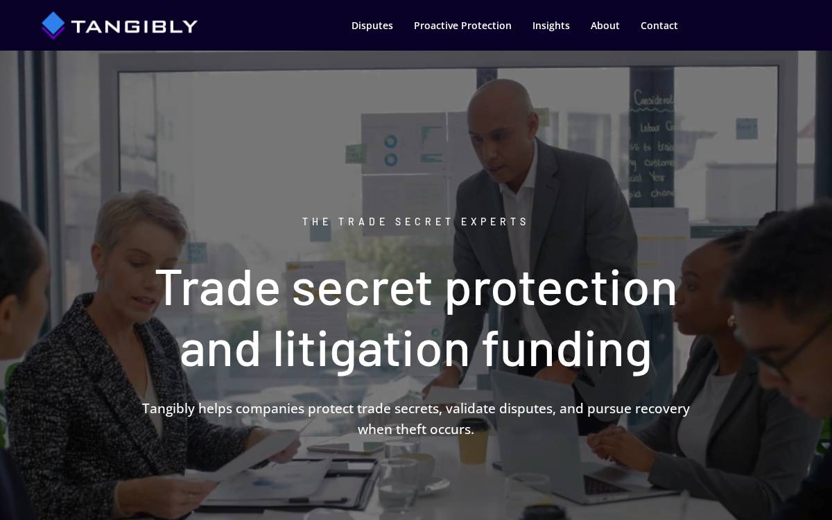 Tangibly website preview