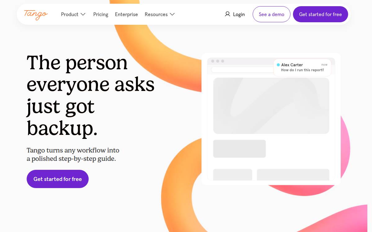 Tango Technology website preview