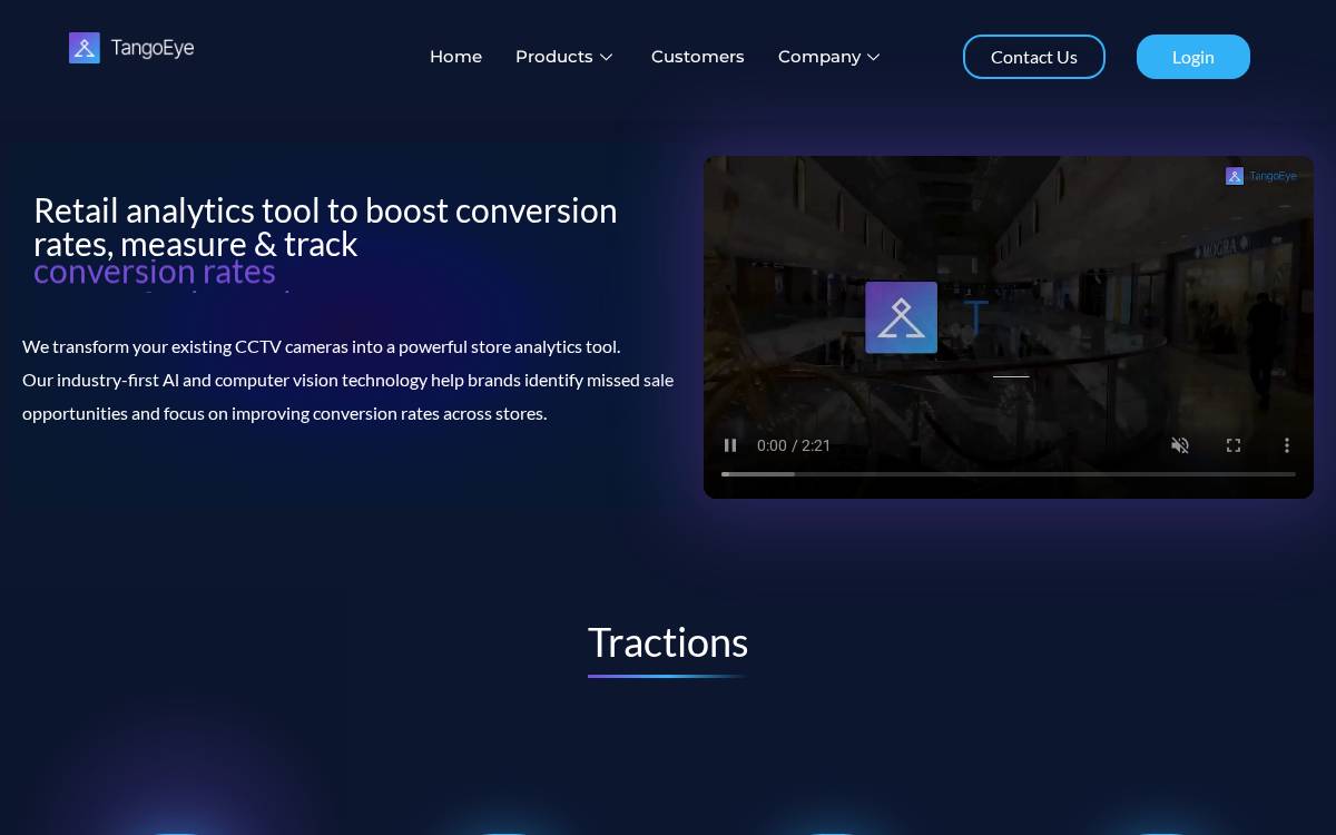 TangoEye Enterprise AI Exit website preview