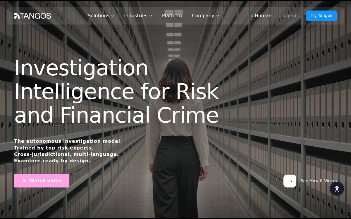 Tangos website preview