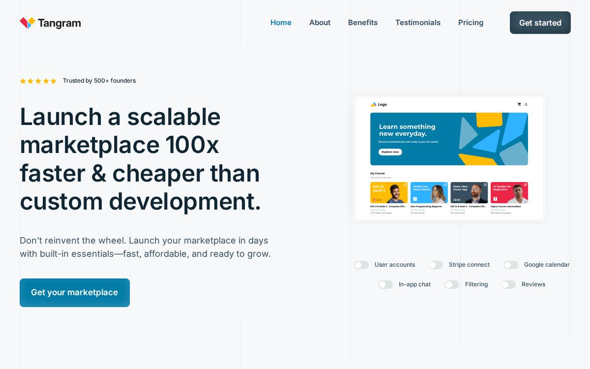 Tangram website preview