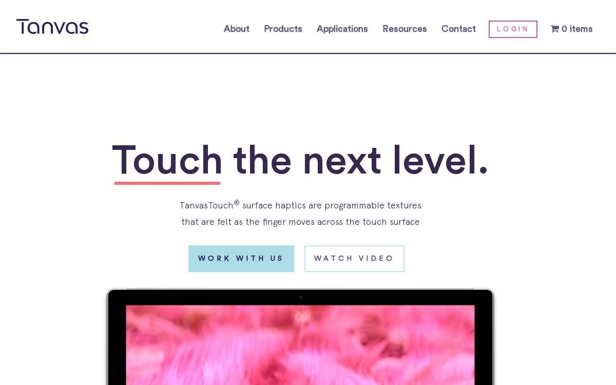Tanvas website preview