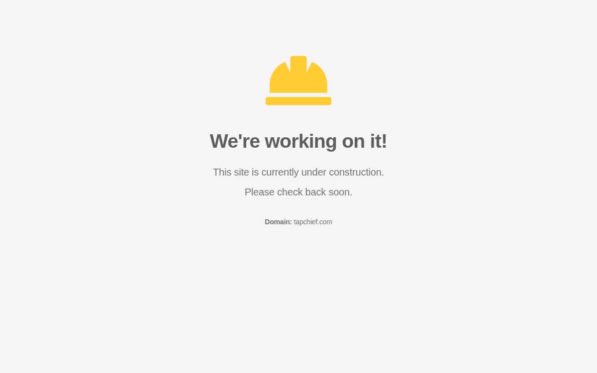 Tapchief website preview