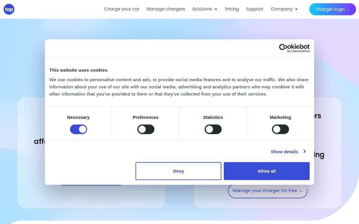 Tapelectric website preview