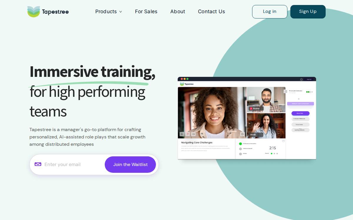 Tapestree website preview