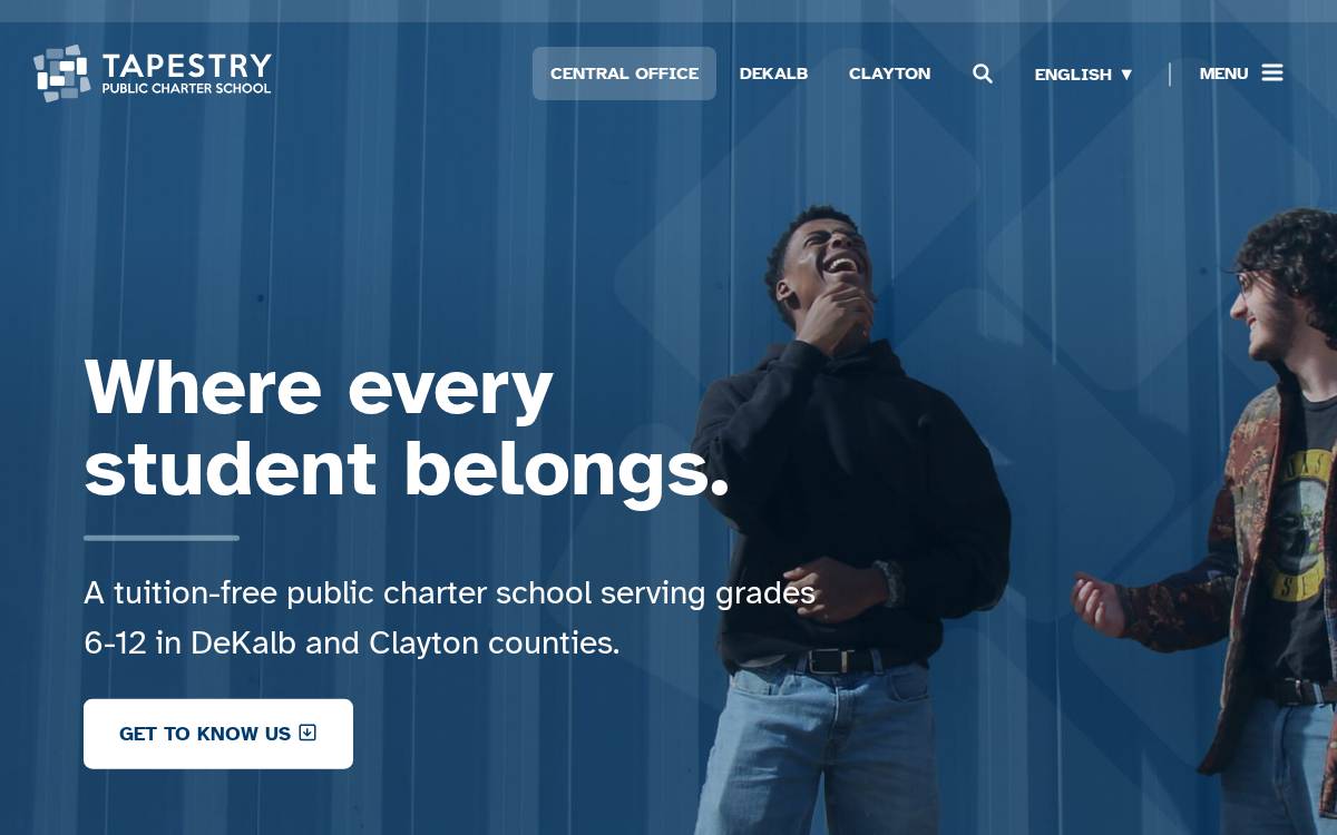 Tapestrycharter website preview