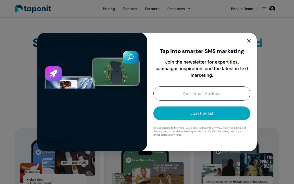 TapOnIt website preview
