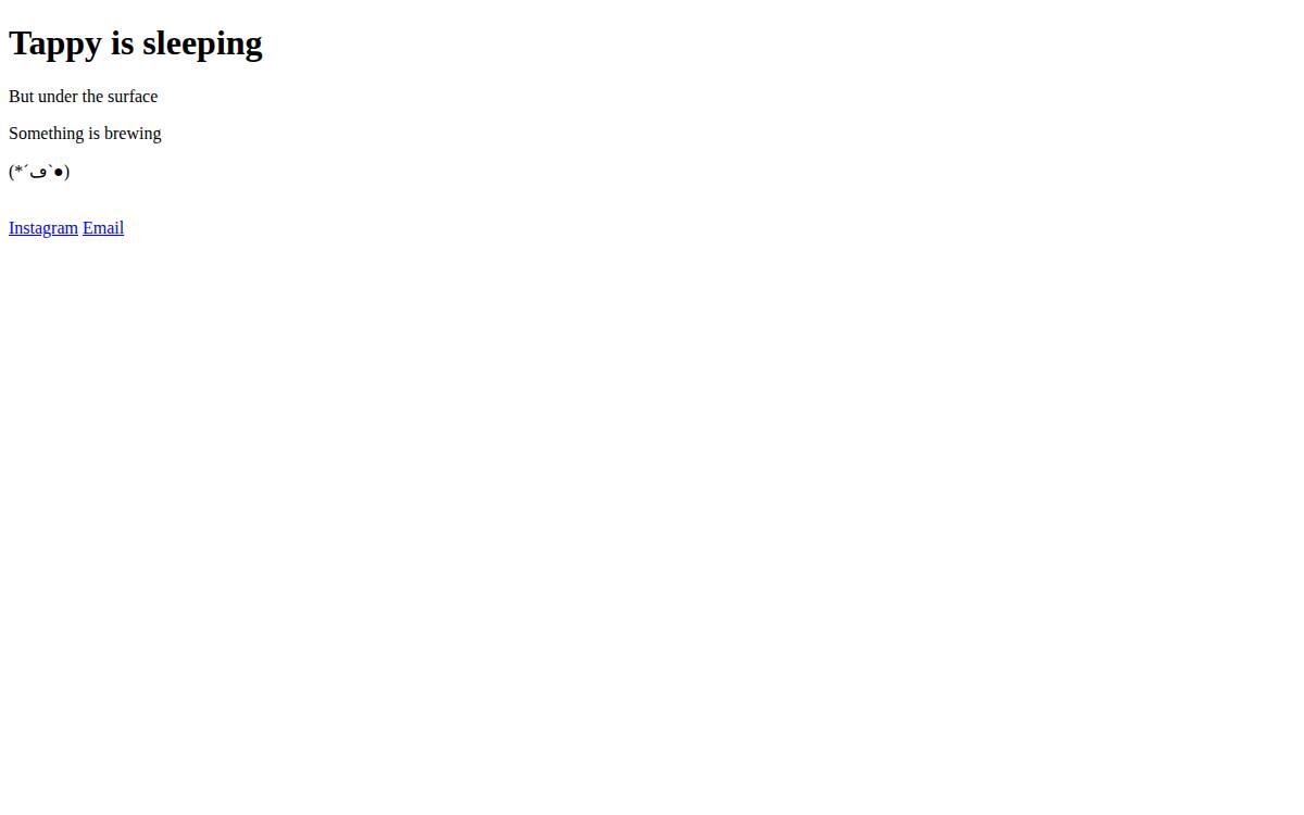 Tappy website preview