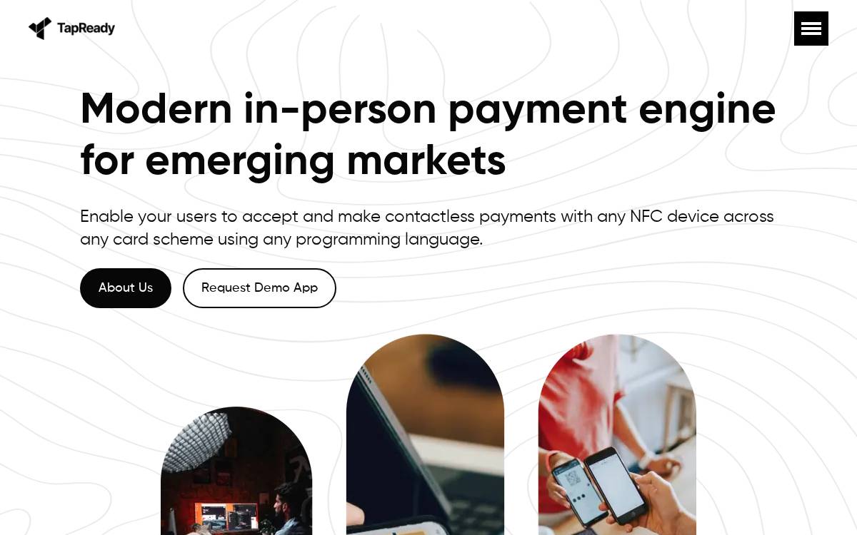 Tapready website preview