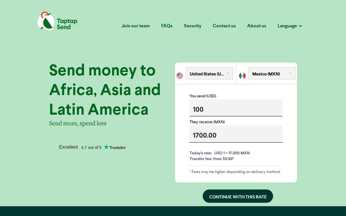 TAPTAP website preview