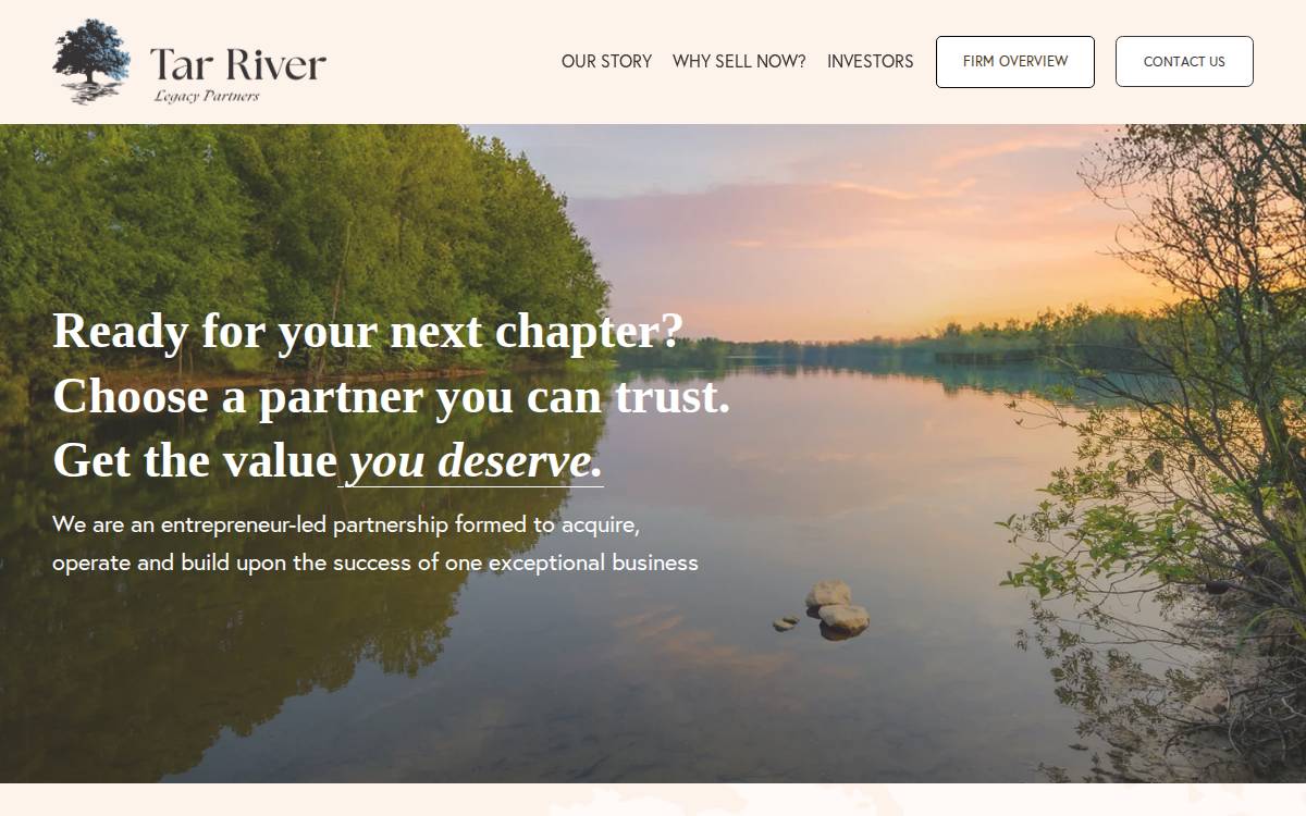 Tar River Legacy Partners website preview