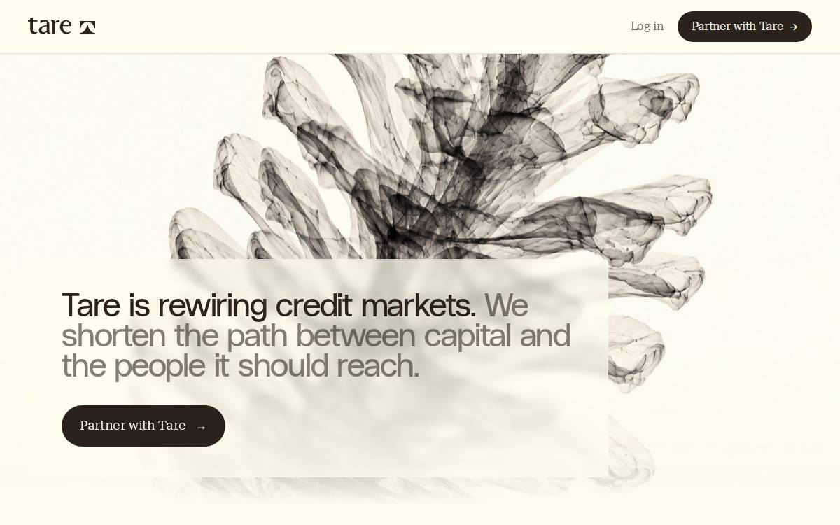 Tare website preview
