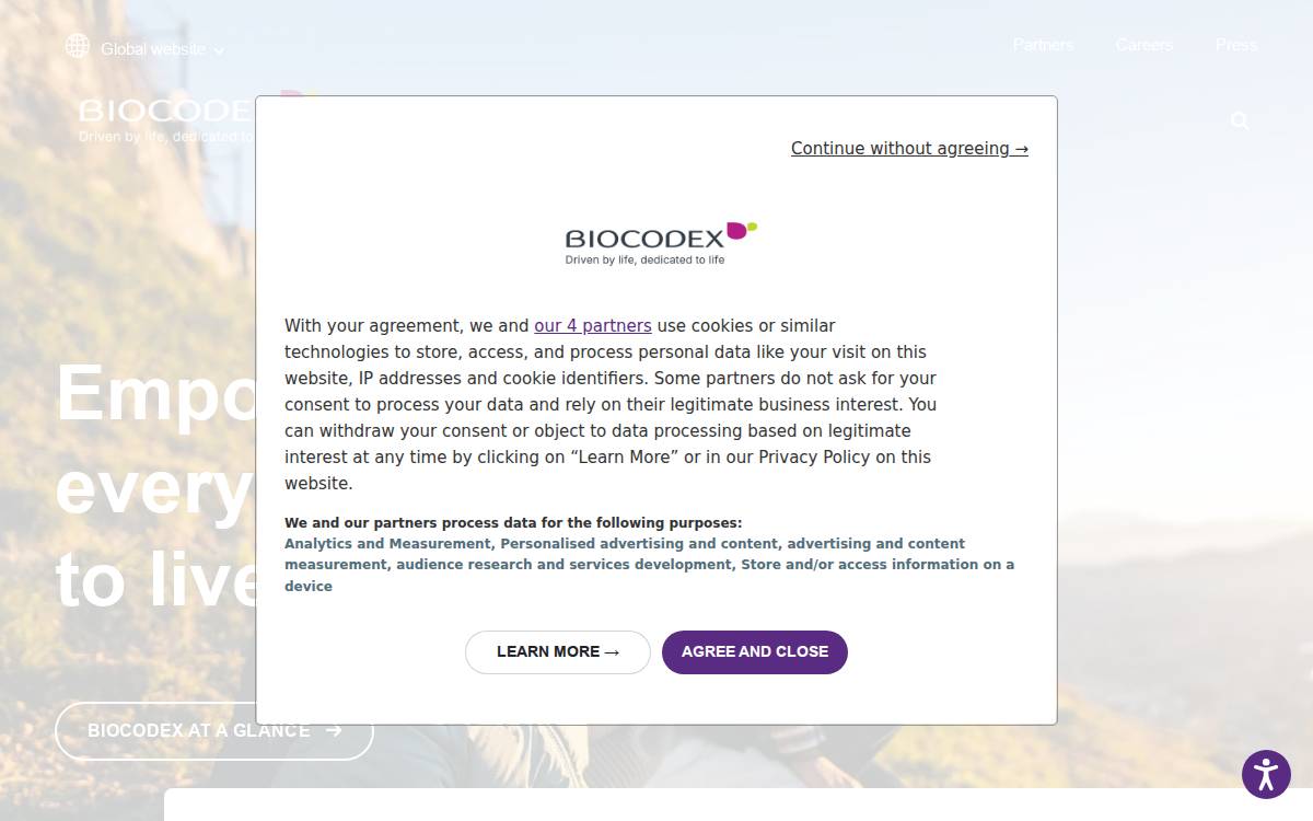 Targedys website preview