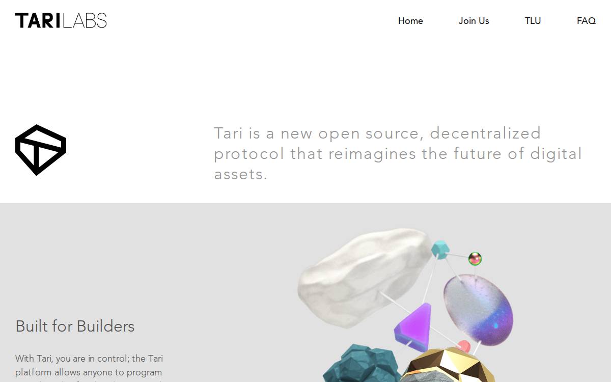Tari Consumer Seed website preview