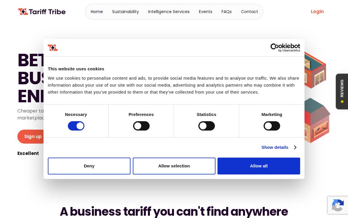 Tariff Tribe website preview