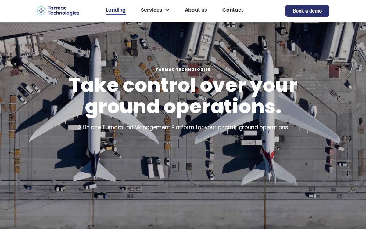 Tarmac Technologies website preview
