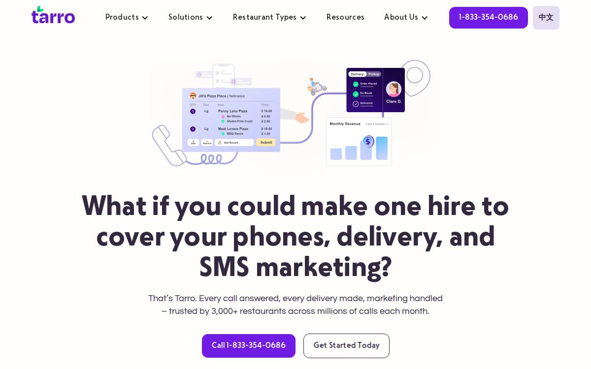 Tarro website preview