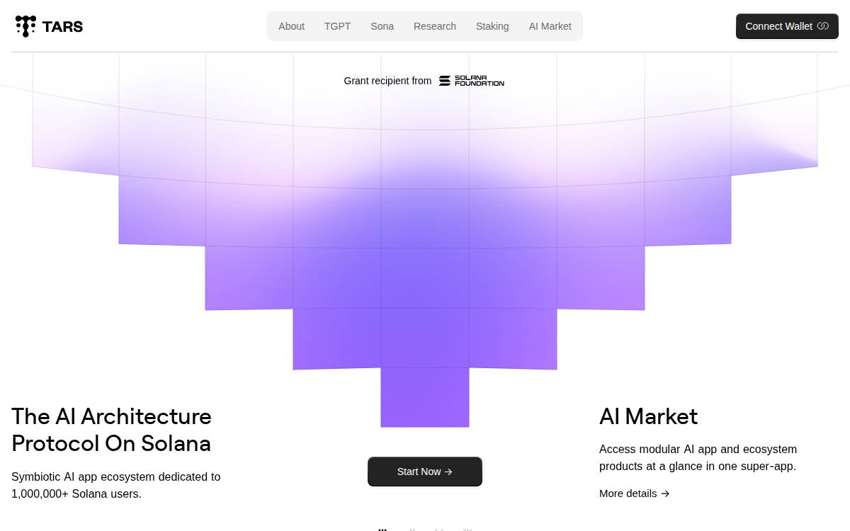 Tars website preview