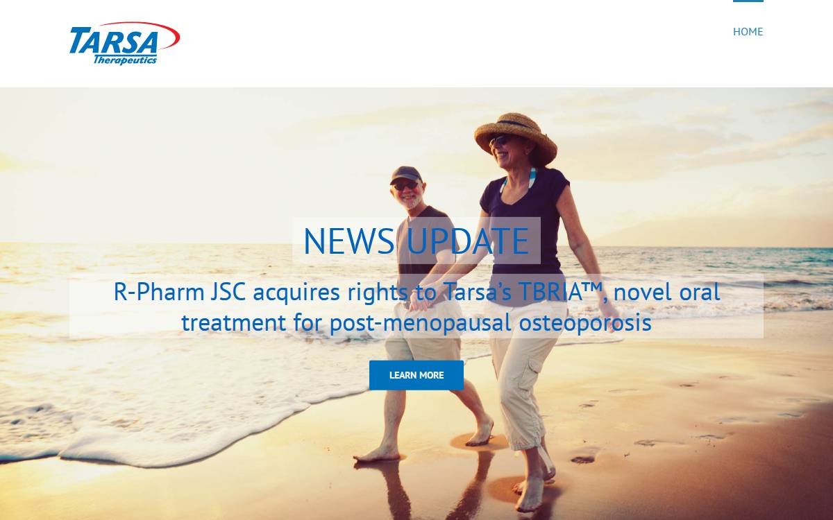 Tarsa Therapeutics website preview