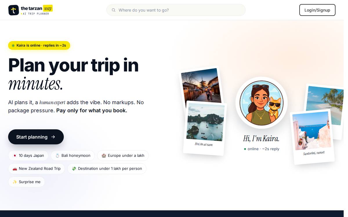Tarzan Way website preview