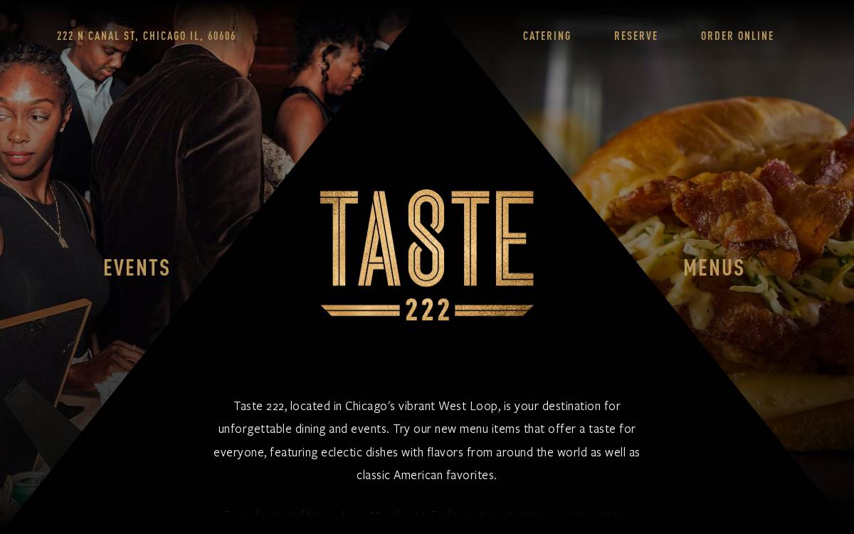Taste222Chicago website preview