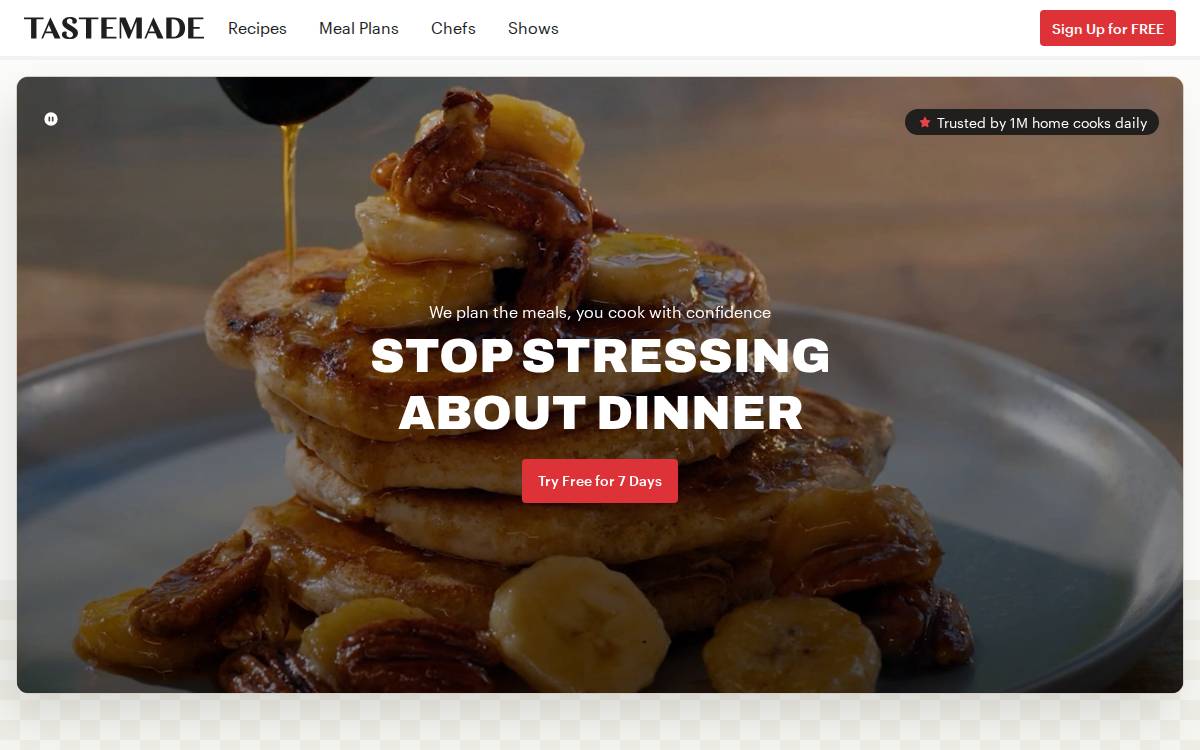 Tastemade website preview