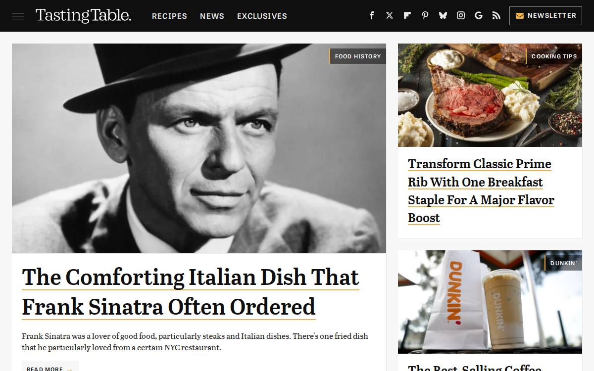 Tastingtable website preview