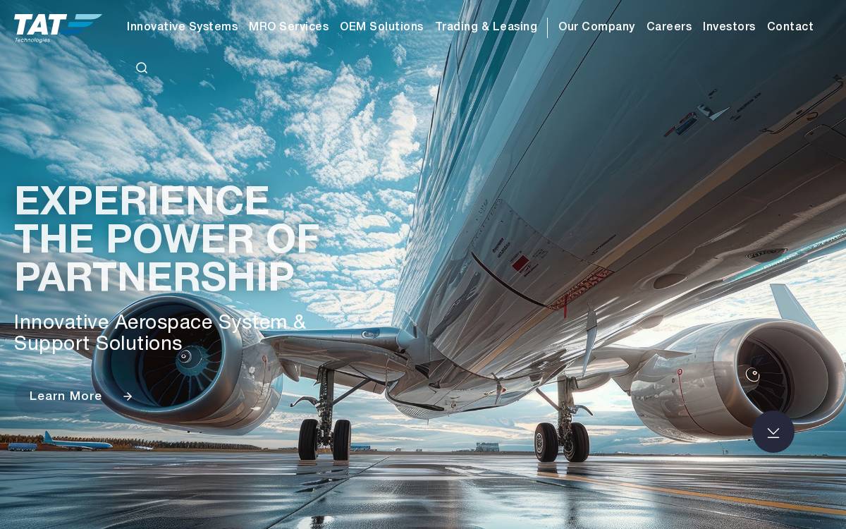 Tat Technologies website preview
