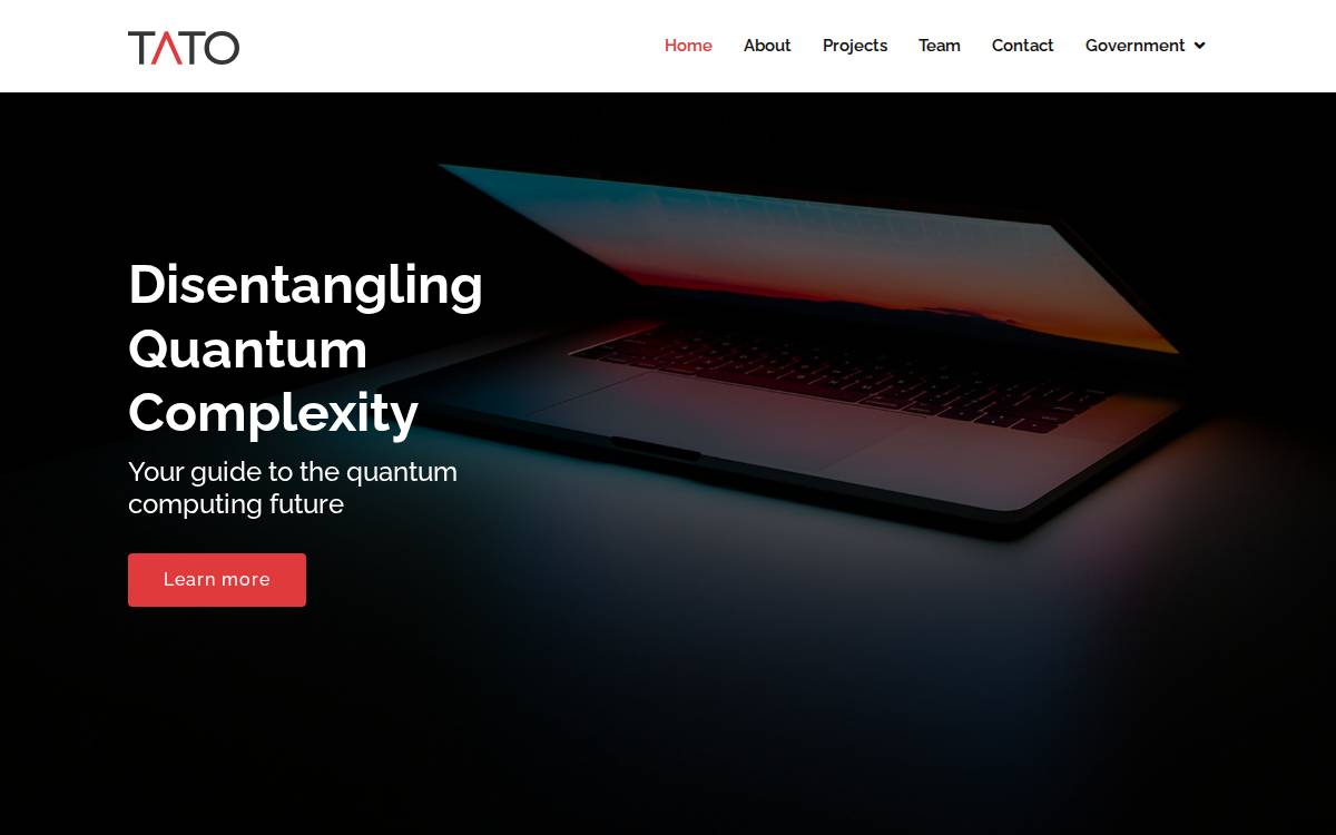 Tato website preview