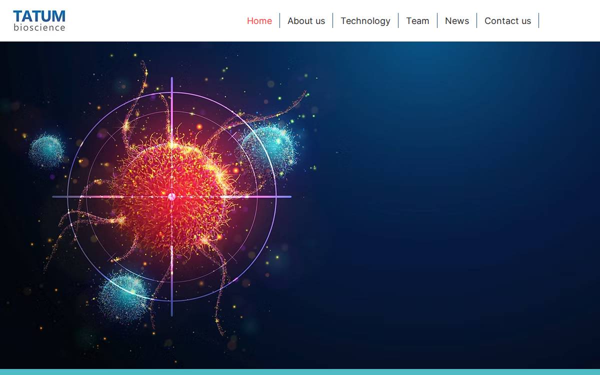 TATUM Bioscience website preview