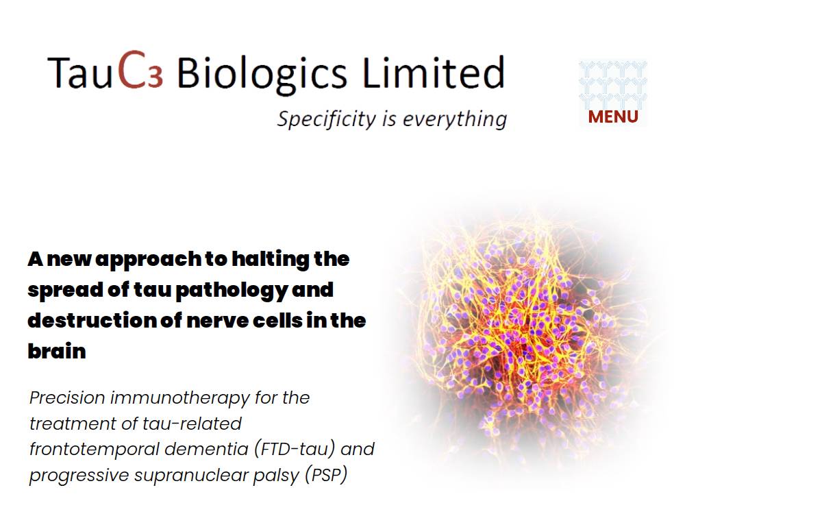 TauC3 Biologics website preview