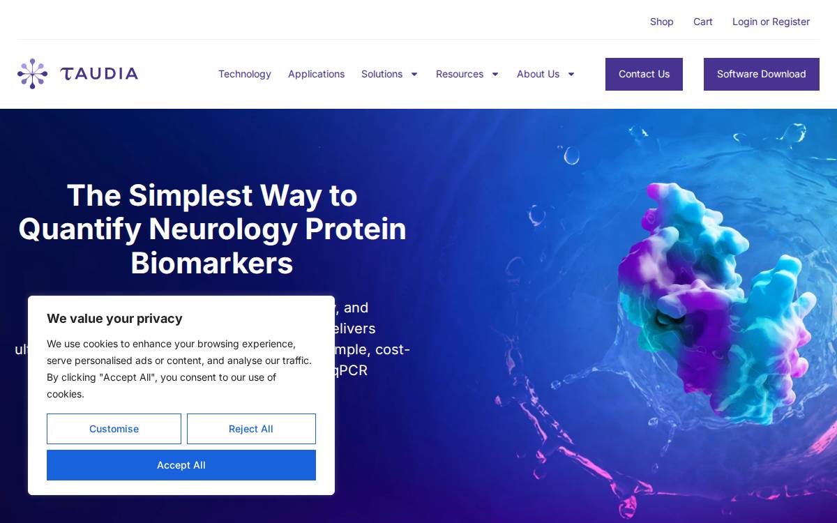 Taudia website preview