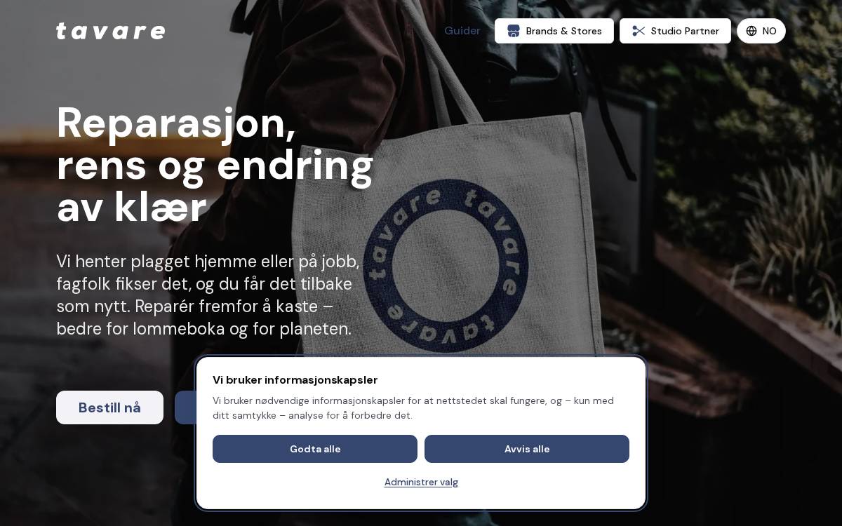 Tavare website preview