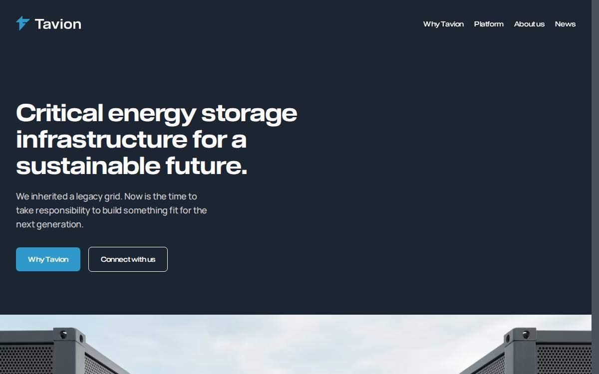 Tavion website preview