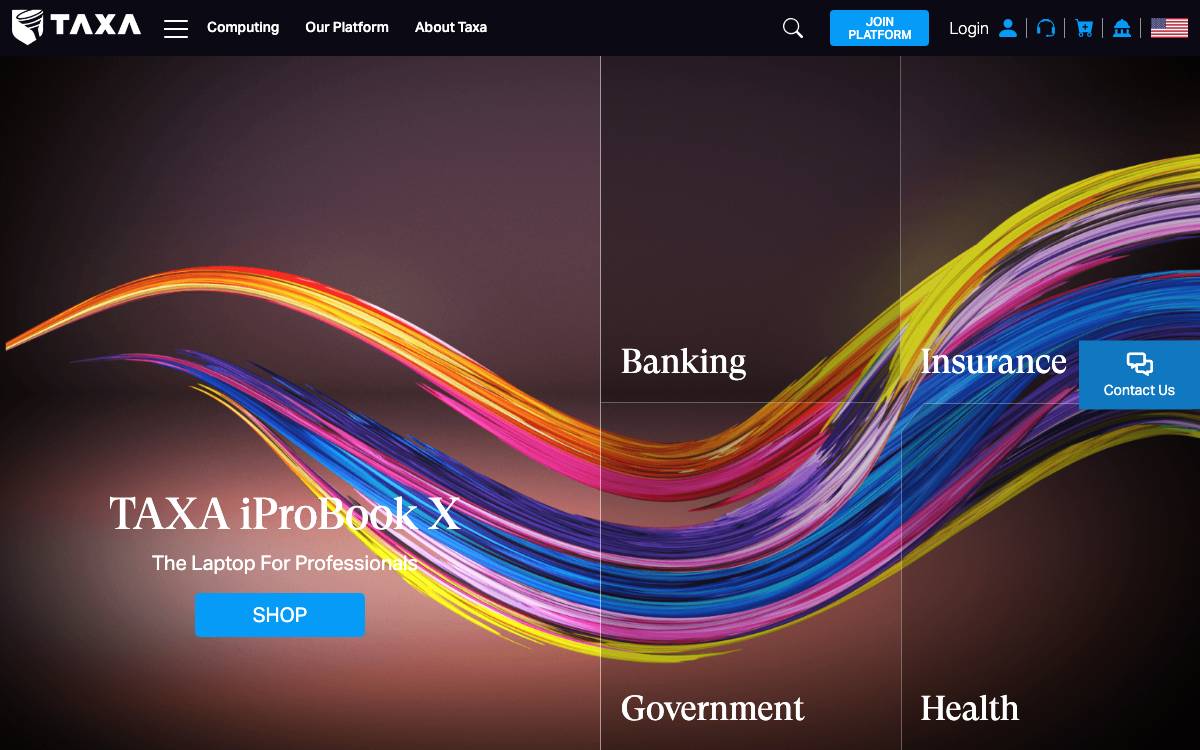 TAXA Biotechnologies website preview
