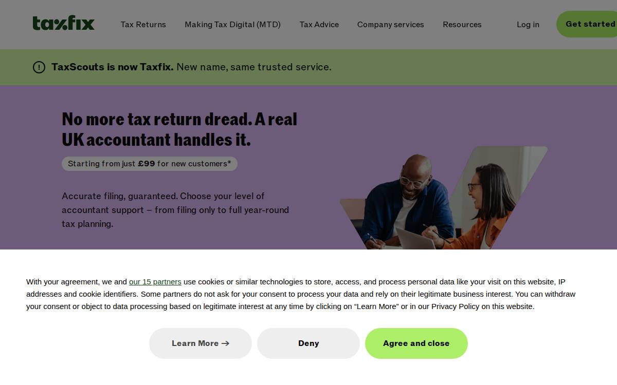 TaxScouts website preview